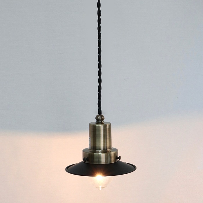 後藤照明<br />ネジリコードアルミP1SBK CP型ロマン40W55cmコード ローカンBR<br />