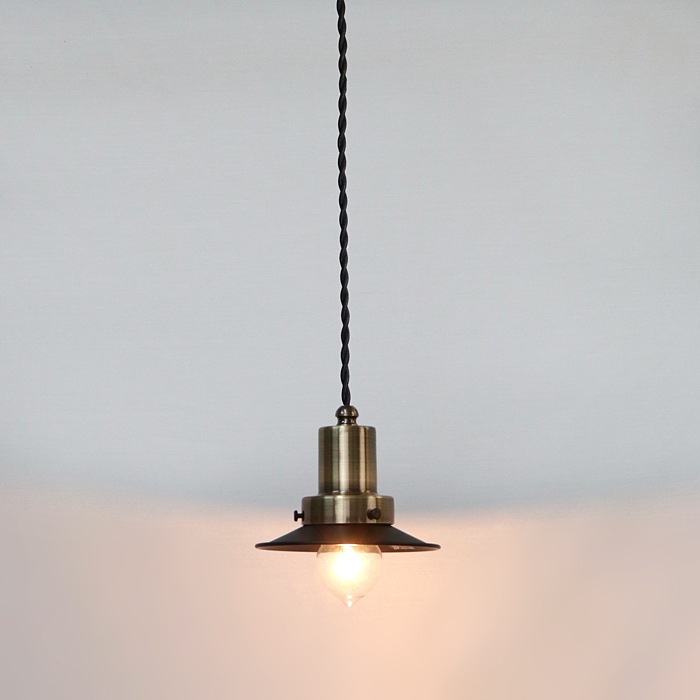 後藤照明<br />ネジリコードアルミP1SBK CP型ロマン40W55cmコード ローカンBR<br />