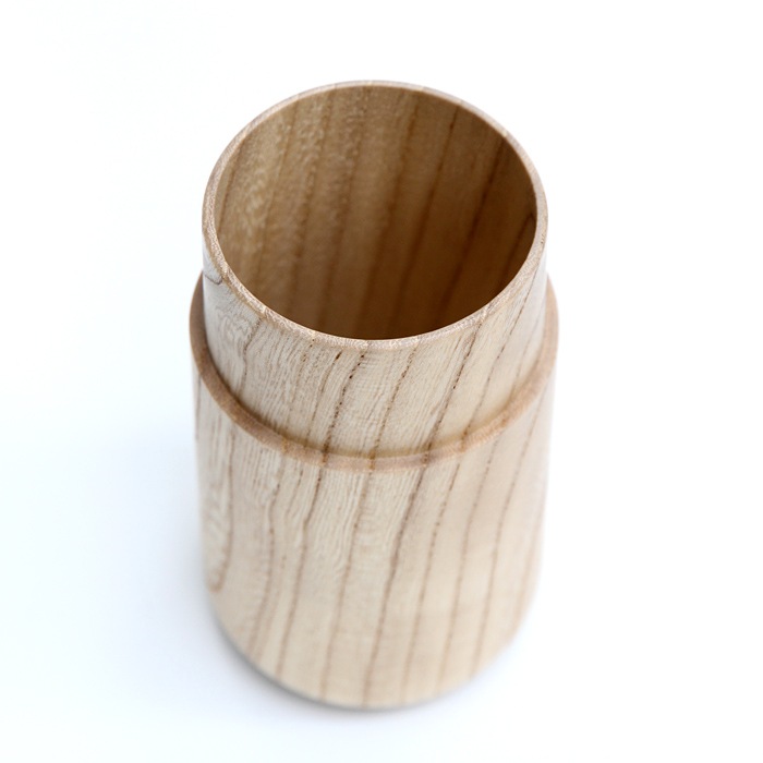 Sojitutu　M　キナリ　茶筒中　栓（縦木取り）ウレタン塗装φ62×h105