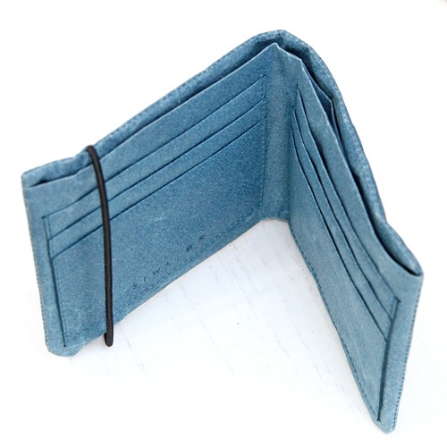 SIWA 紙和　２つ折り財布　ブルー