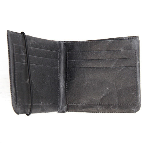 SIWA 紙和 2つ折り財布 ブラック