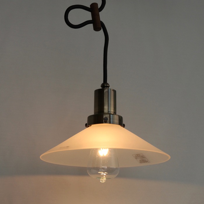 後藤照明<br />外消しP1硝子ペンダント0274BR付属球無し