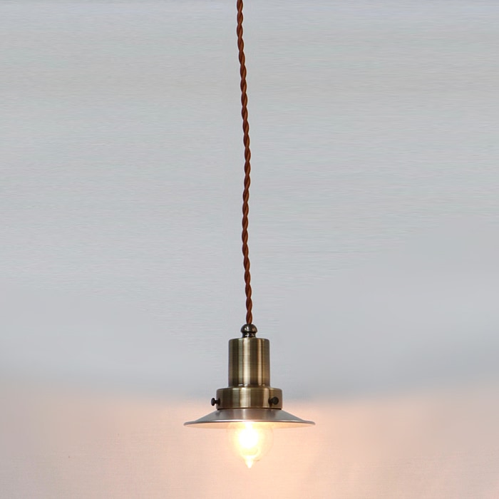 後藤照明<br />ネジリコードアルミP1SCP型ロマン40W 55cmコード ローカンBR<br />