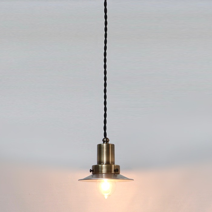 後藤照明<br />ネジリコードアルミP1SCP型ロマン40W 55cmコード ローカンBR<br />