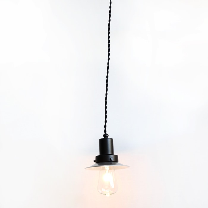 後藤照明<br />ネジリコードアルミP1SCP型アンティークランプ球60W55 ブラック<br />