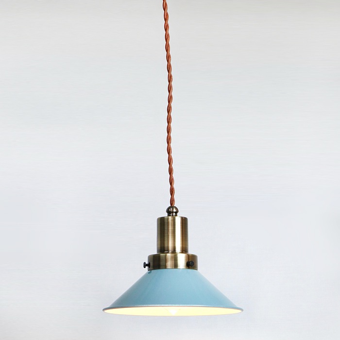 GLF x surou 後藤照明バイスロウ<br />ネジリコードアルミP5SCP型ロマン40W　85cmコード　オパールブルー<br />