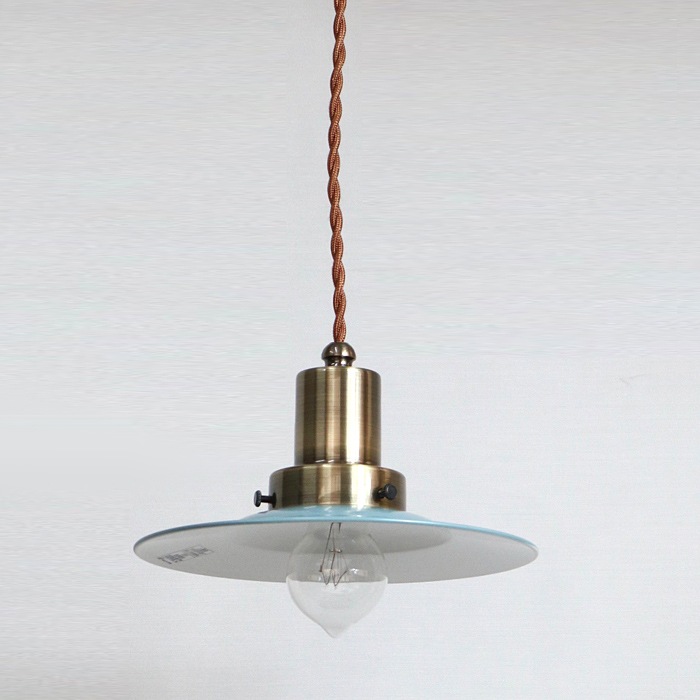 GLF x surou 後藤照明バイスロウ<br />ネジリコードアルミP1CP型ロマン40W　55cmコード　オパールブルー<br />