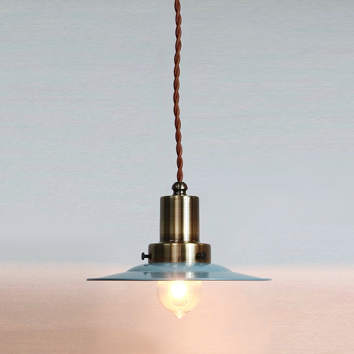 GLF x surou 後藤照明バイスロウ<br />ネジリコードアルミP1CP型ロマン40W　55cmコード　オパールブルー<br />