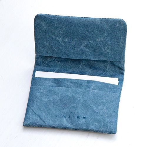 SIWA 紙和 名刺ケース ブルー