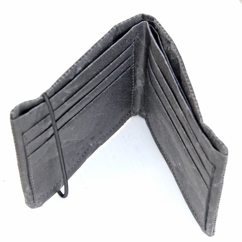 SIWA 紙和 2つ折り財布 ブラック