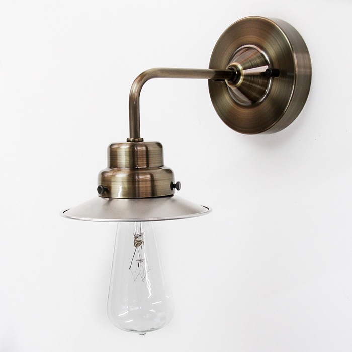 後藤照明 アルミP1SブラケットBR アンティークランプ球60W<br />屋内用