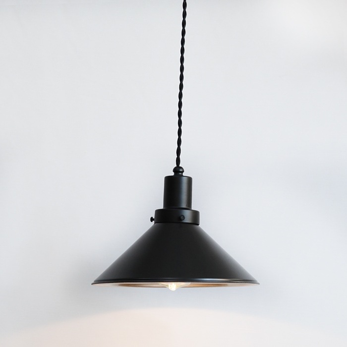 GLF x surou 後藤照明バイスロウ<br />ネジリコードアルミP5墨黒CP型55 付属球無し<br />