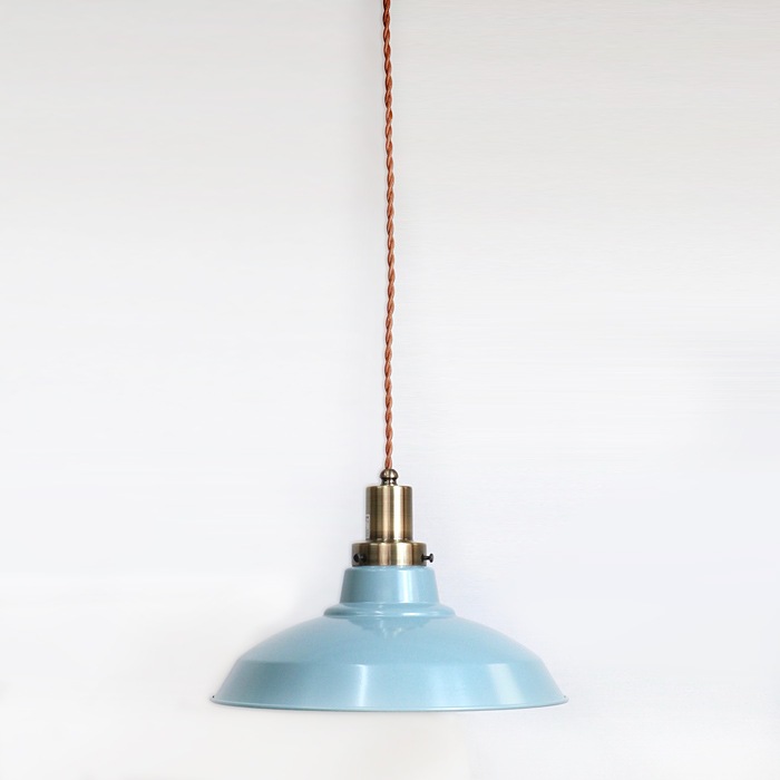 GLF x surou 後藤照明バイスロウ<br />ネジリコードアルミ配照CP型　85cmコード　オパールブルー<br />付属球無し