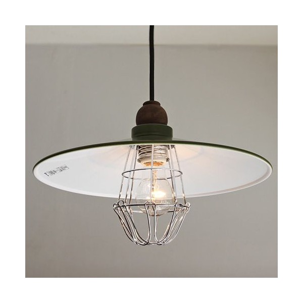 後藤照明 Verdeシリーズ パルマ アルミP1L型ガード緑塗装ペンダント 付属球なし glf3345