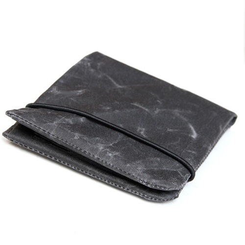 SIWA 紙和 2つ折り財布 ブラック