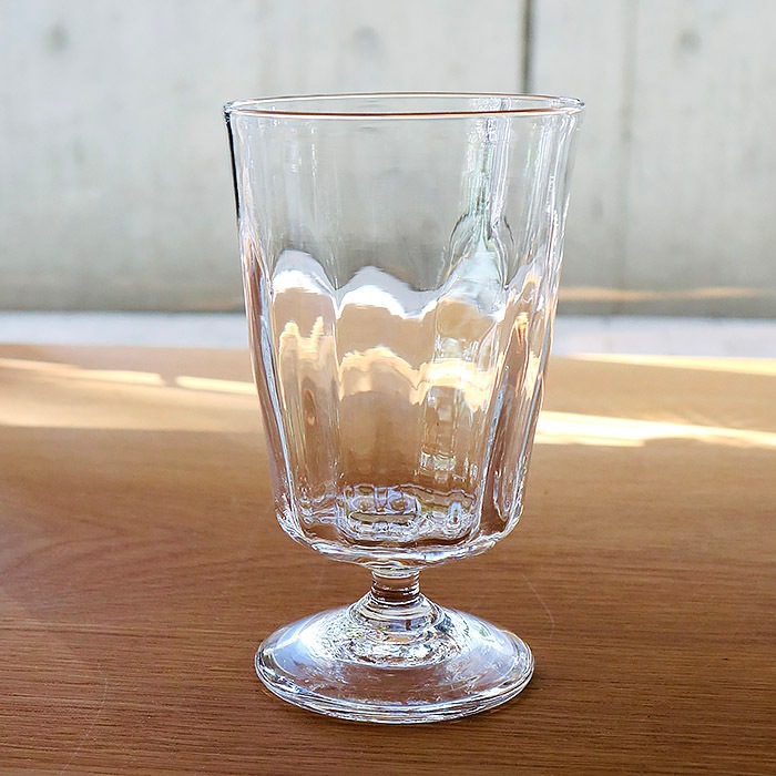 河上智美 12本モール足付きゴブレット クリア