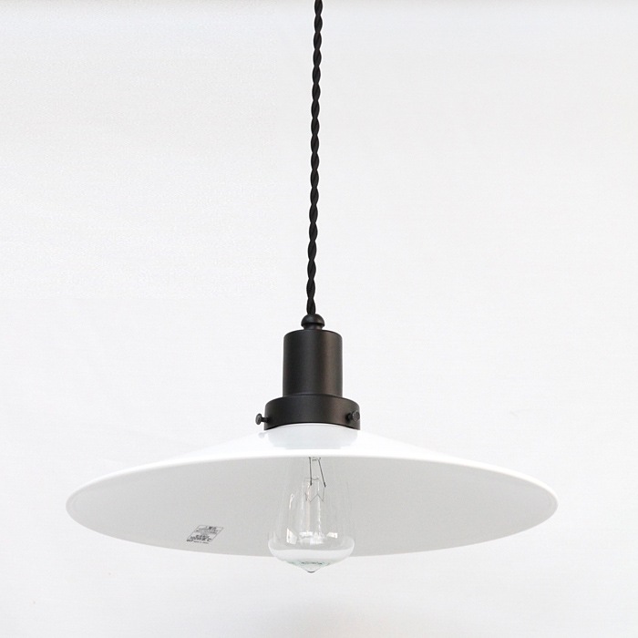 後藤照明<br>surou EDITION<br />ネジリコードアルミP1L CP型アンティークランプ球60W 55 ホワイトXブラック<br />