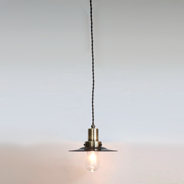 GLF x surou 後藤照明バイスロウ<br />ネジリコードアルミP1KUROCP型アンティークランプ球60W55cmコード<br />KUROxブロンズ