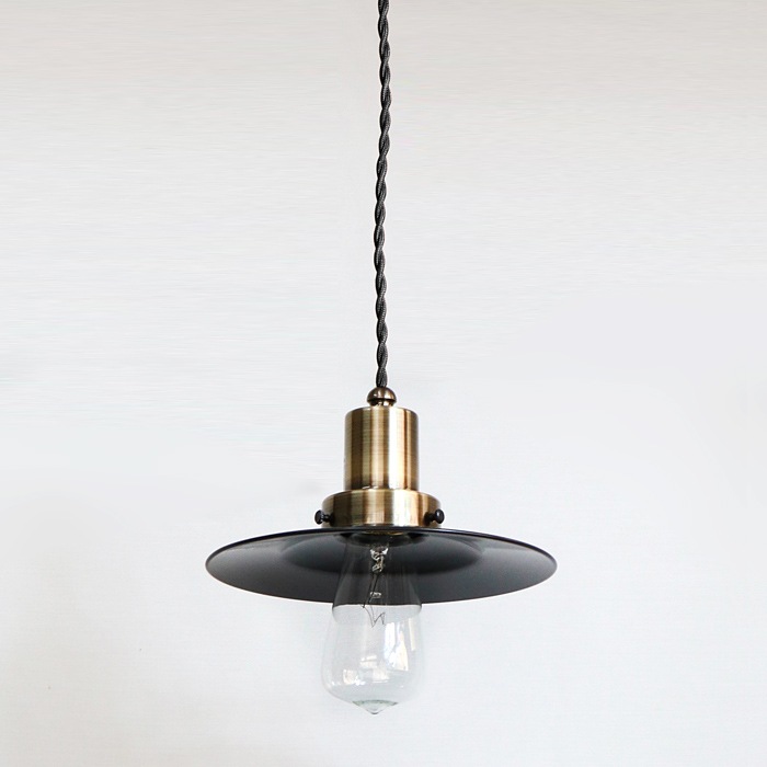 GLF x surou 後藤照明バイスロウ<br />ネジリコードアルミP1KUROCP型アンティークランプ球60W55cmコード<br />KUROxブロンズ