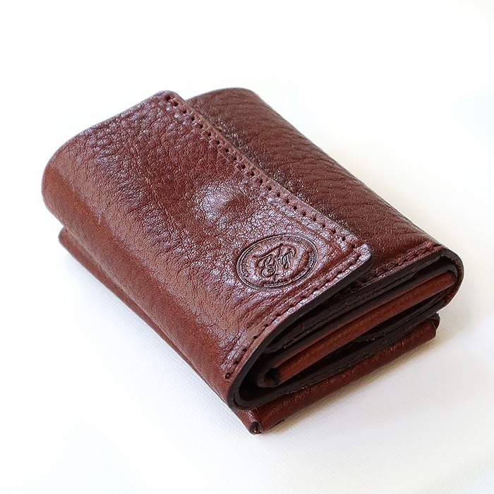 三つ折り財布　RakuOka kumi wallet　ブラウン
