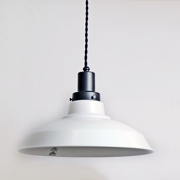 後藤照明<br>surou EDITION<br />ネジリコードアルミ配照CP型85 ホワイトXブラック<br />付属球無し