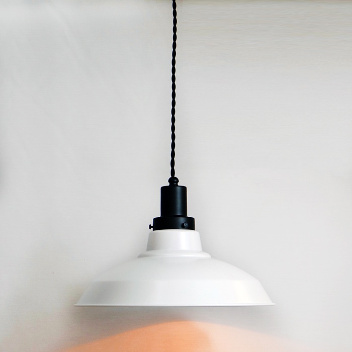 後藤照明<br>surou EDITION<br />ネジリコードアルミ配照CP型85 ホワイトXブラック<br />付属球無し