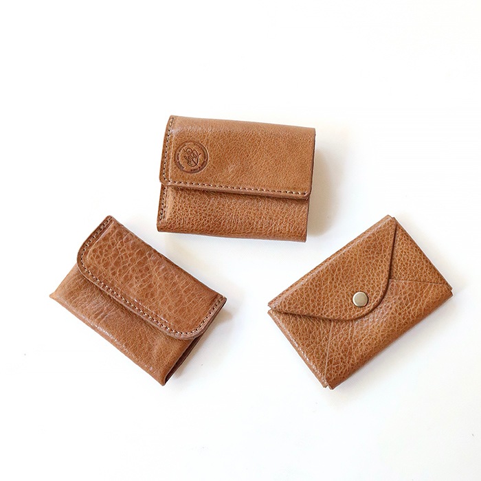 三つ折り財布 RakuOka kumi wallet ネイビー