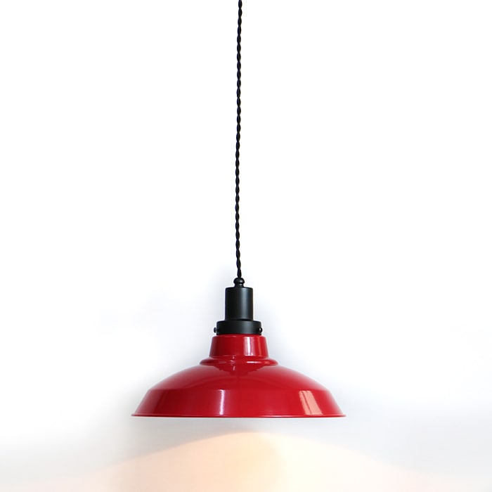 GLF x surou 後藤照明バイスロウ<br />ネジリコードアルミ配照CP型85　ダークレッドxブラック<br />付属球無し