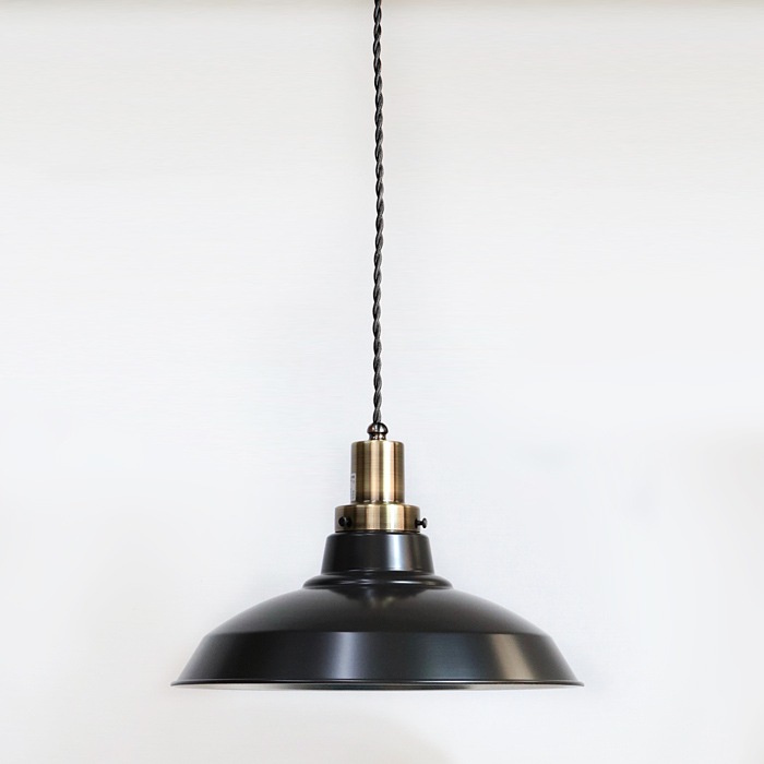 GLF x surou 後藤照明バイスロウ<br />ネジリコードアルミP1配照CP型　55cmコード<br />墨黒xブロンズ<br />付属球無し