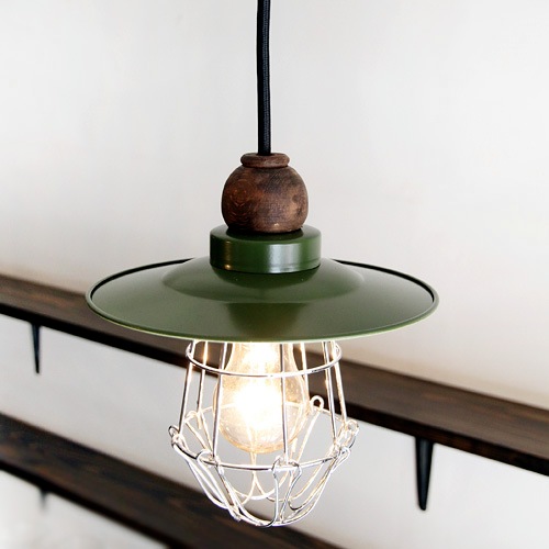 後藤照明 Verdeシリーズ ボルツァーノ アルミP１ガード緑塗装ペンダント glf3339