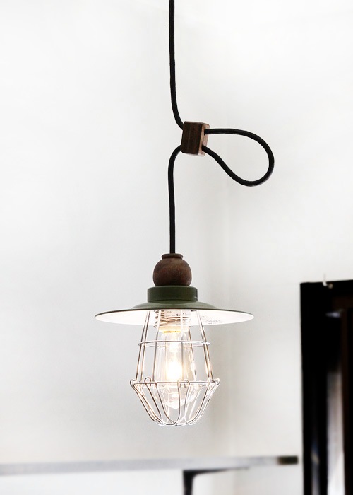 後藤照明 Verdeシリーズ ボルツァーノ アルミP１ガード緑塗装ペンダント glf3339