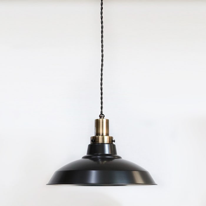 GLF x surou 後藤照明バイスロウ<br />ネジリコードアルミ配照CP型　85cmコード<br />墨黒xブロンズ<br />付属球無し