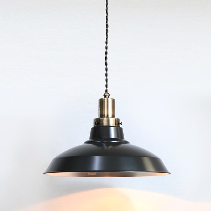 GLF x surou 後藤照明バイスロウ<br />ネジリコードアルミ配照CP型　85cmコード<br />墨黒xブロンズ<br />付属球無し