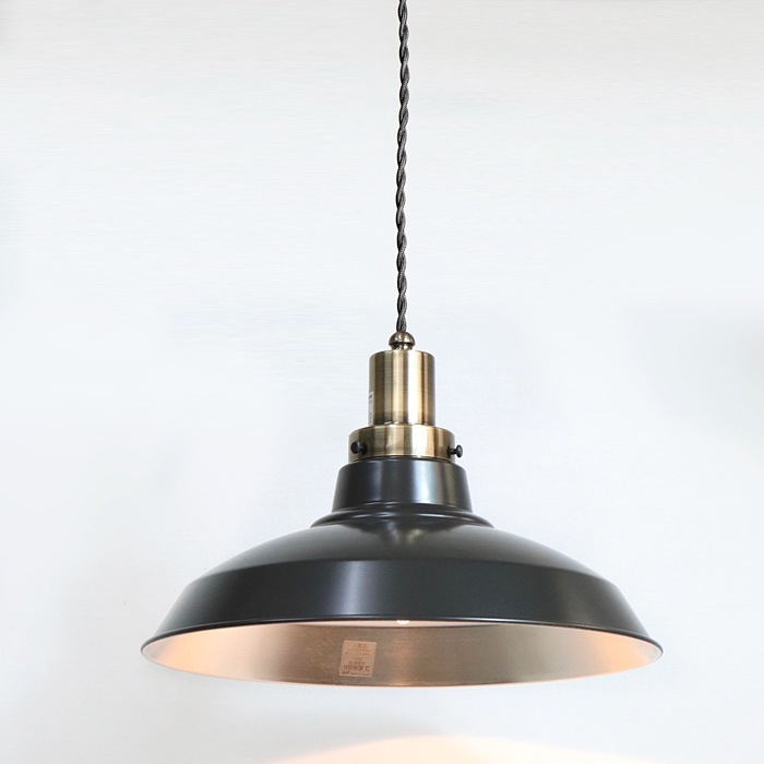 GLF x surou 後藤照明バイスロウ<br />ネジリコードアルミ配照CP型　85cmコード<br />墨黒xブロンズ<br />付属球無し