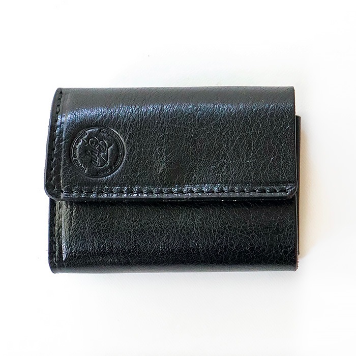 三つ折り財布 RakuOka kumi wallet ブラック