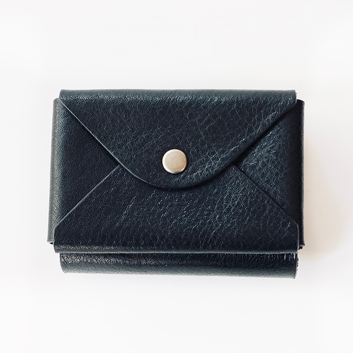 三つ折り財布 RakuOka kumi wallet ブラック