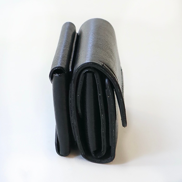 三つ折り財布 RakuOka kumi wallet ブラック
