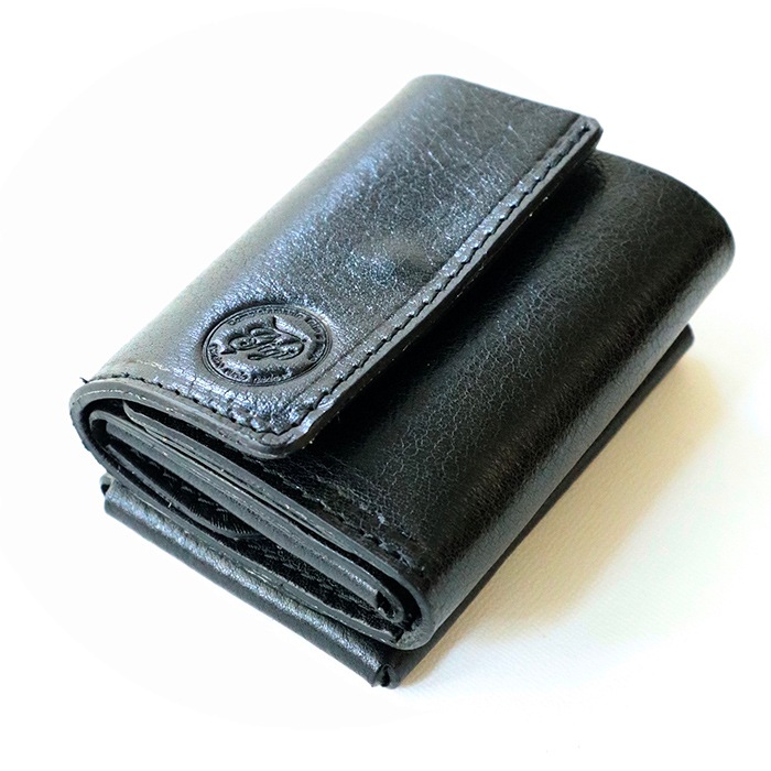 三つ折り財布 RakuOka kumi wallet ブラック
