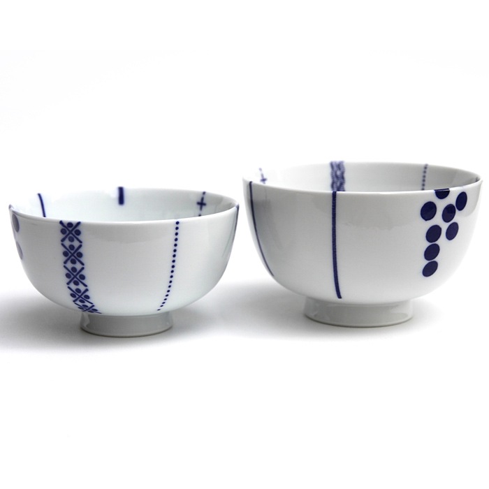 東屋のご飯茶碗<br />花茶碗 ハナカザリ 小<br />製造 白岳窯 長崎県波佐見町