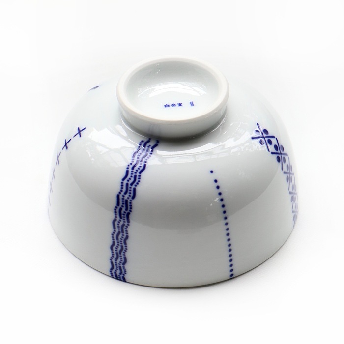 東屋のご飯茶碗<br />花茶碗　ハナカザリ　小<br />製造　白岳窯　長崎県波佐見町