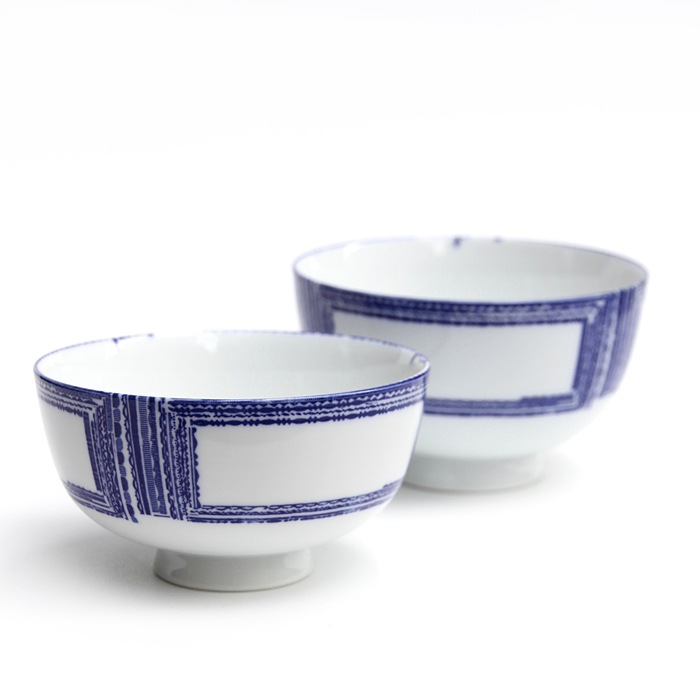 東屋のご飯茶碗<br />花茶碗 カガミ 小<br />製造 白岳窯 長崎県波佐見町