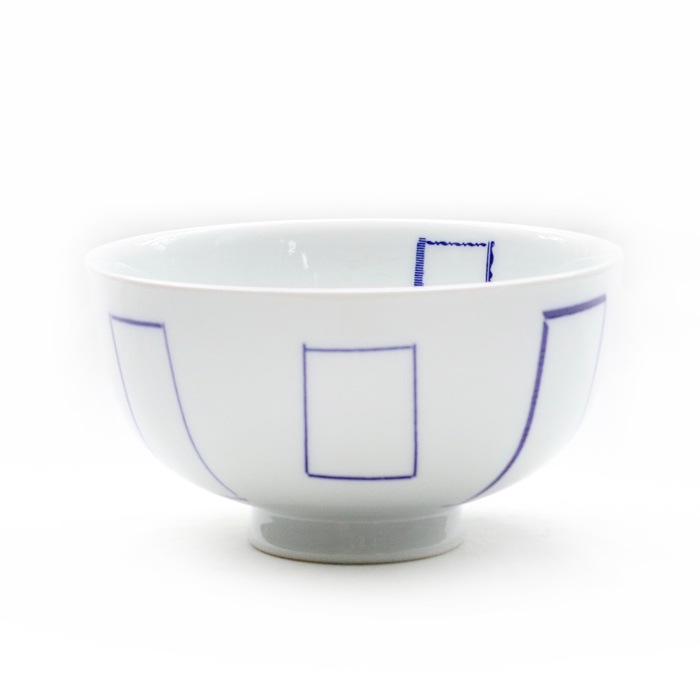 東屋のご飯茶碗<br />花茶碗 マドベ 小<br />製造 白岳窯 長崎県波佐見町