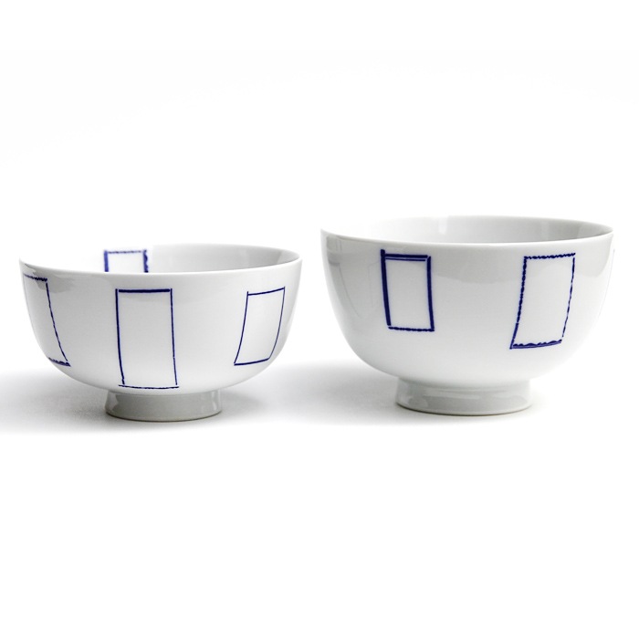 東屋のご飯茶碗<br />花茶碗 マドベ 小<br />製造 白岳窯 長崎県波佐見町