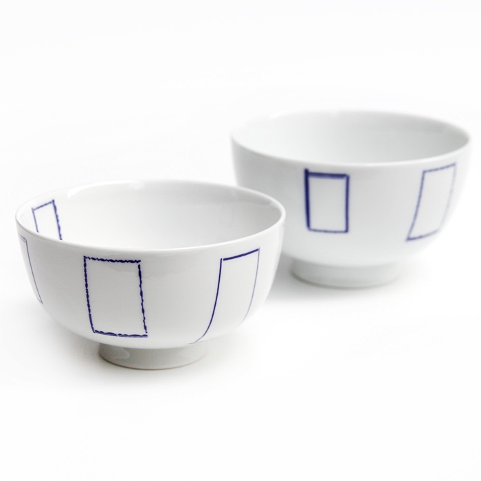 東屋のご飯茶碗<br />花茶碗 マドベ 小<br />製造 白岳窯 長崎県波佐見町