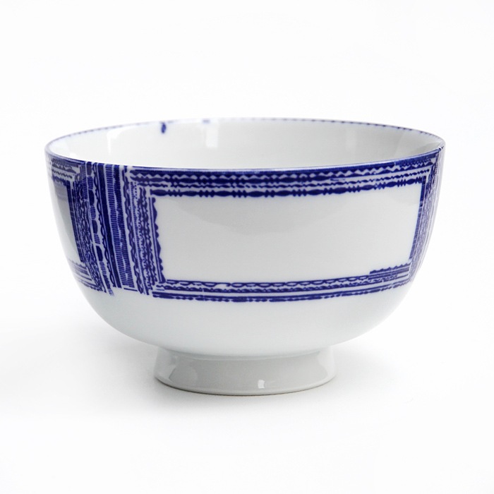 東屋のご飯茶碗<br />花茶碗 カガミ 大<br />製造 白岳窯 長崎県波佐見町