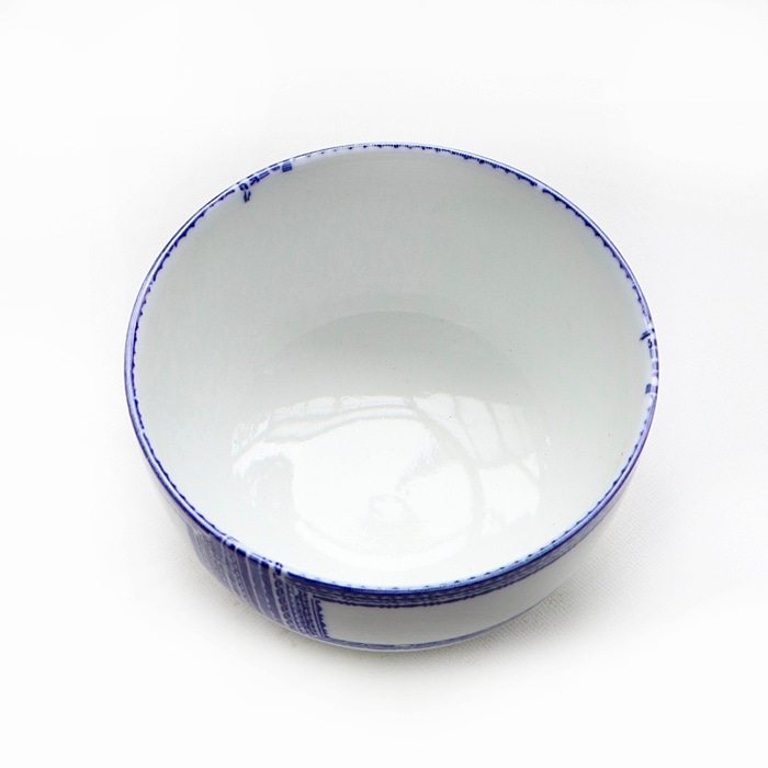 東屋のご飯茶碗<br />花茶碗 カガミ 大<br />製造 白岳窯 長崎県波佐見町