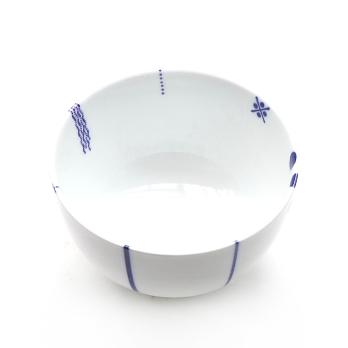 東屋のご飯茶碗<br />花茶碗 ハナカザリ 大<br />製造 白岳窯 長崎県波佐見町