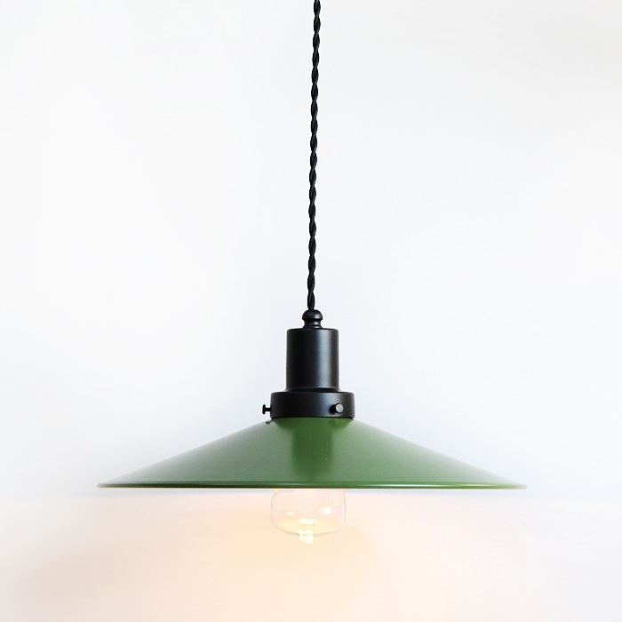 後藤照明<br>surou EDITION<br />ネジリコードアルミP1LCP型アンティークランプ球60W 85 グリーンXブラック<br />