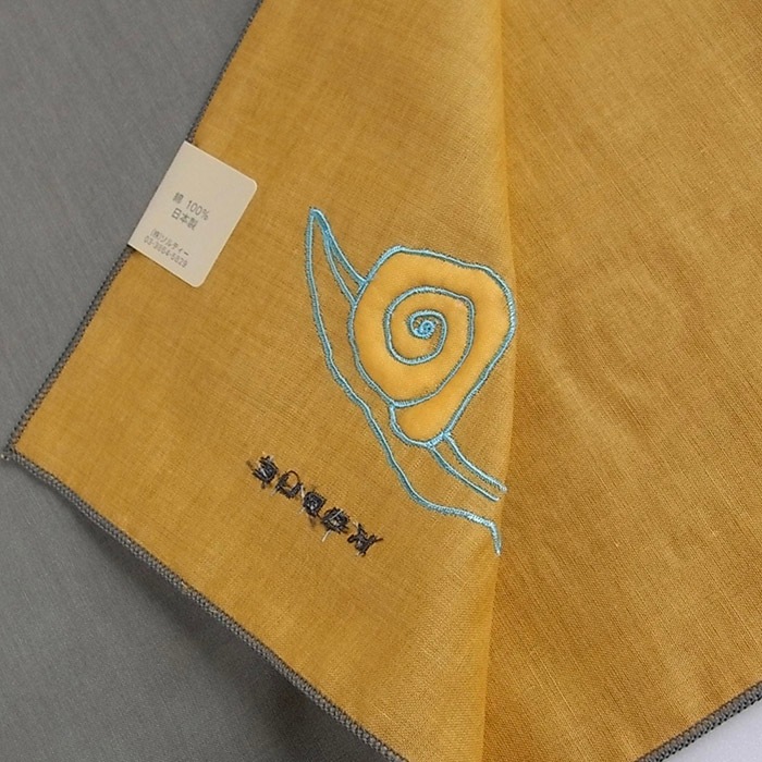 ひびのこづ　 動物ハンカチ　かたつむり