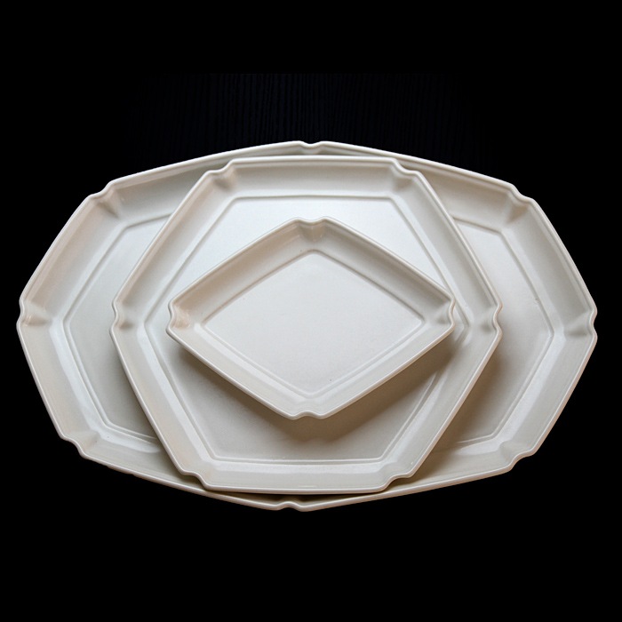 有田焼　JICON　磁今<br />隅入り六角皿<br />大治将典デザイン270×270×h25.5